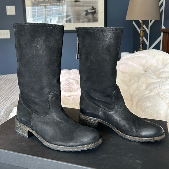 Shoes - New Via Roma XV Oiled Leather Motorcycle Boots